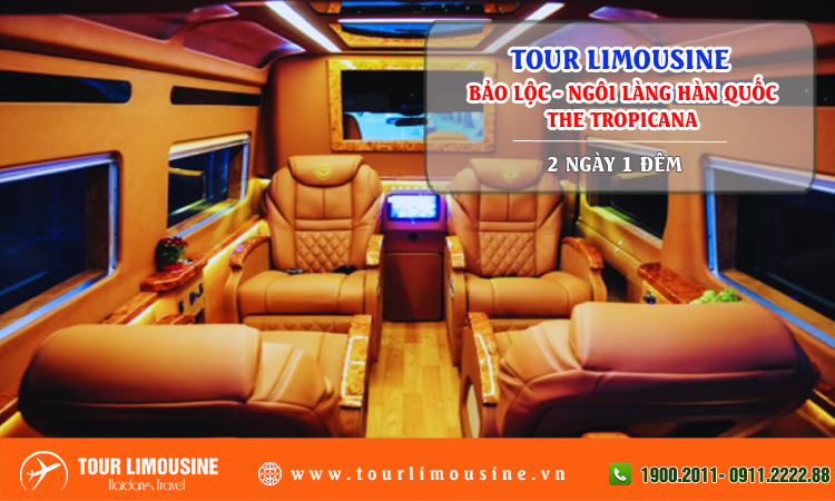 Tour Limousine Bảo Lộc Ngôi làng Hàn Quốc The Tropicana 2 ngày 1 đêm